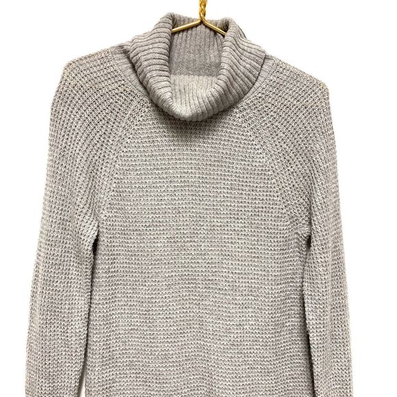 Daily Ritual Turtleneck Sweater Dress Size‎ S Wool Cashmere Cotton Waffle Knit - Picture 2 of 11